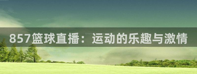 857篮球直播：运动的乐趣与激情
