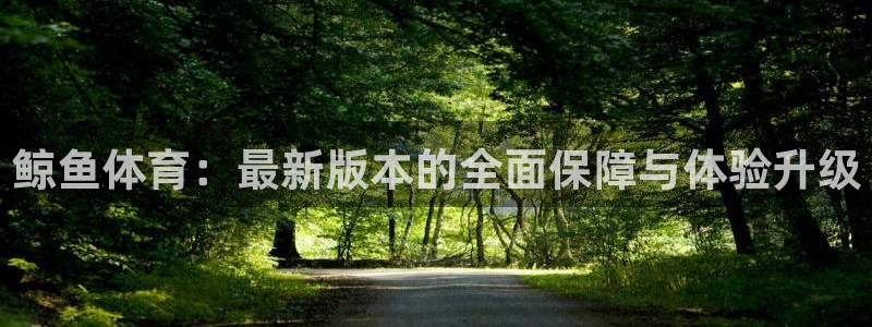 鲸鱼体育：最新版本的全面保障与体验升级